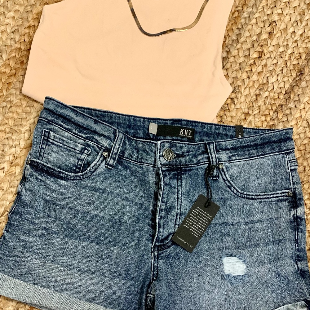 KUT from the Kloth Madeline Boyfriend Shorts NWT